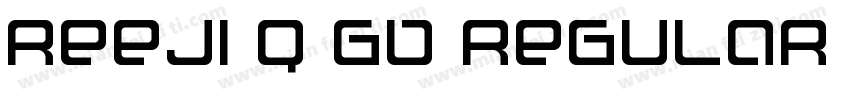 reeji q gb regular字体下载字体转换